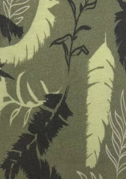 Lange Hosen|s.Oliver Jerseyhose Khaki Bedruckt