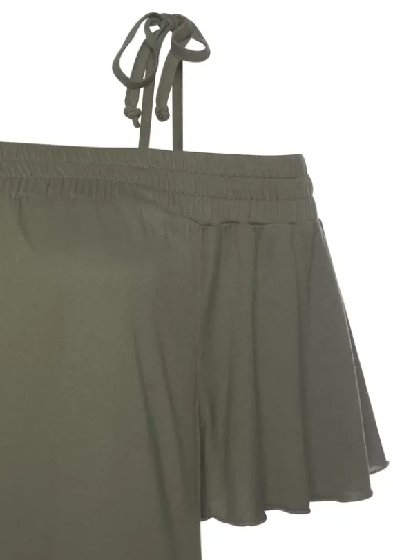 Kurze Kleider|LASCANA Jerseykleid Khaki