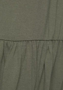 Kurze Kleider|LASCANA Jerseykleid Khaki