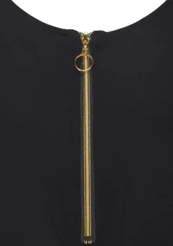 Kurze Kleider|LASCANA Jerseykleid Schwarz