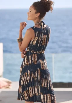 Kurze Kleider|Buffalo Jerseykleid Marine-Bedruckt