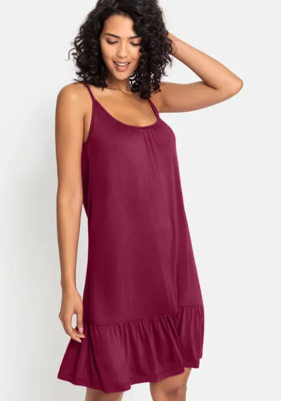 Kurze Kleider|Venice Beach Jerseykleid Dunkelrot