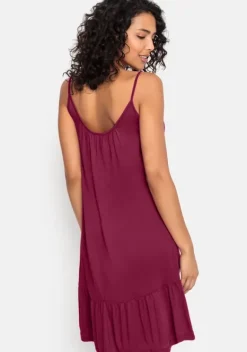 Kurze Kleider|Venice Beach Jerseykleid Dunkelrot