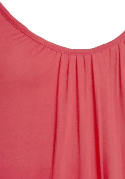 Kurze Kleider|Vivance Jerseykleid Koralle