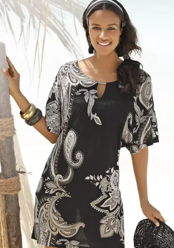 Strandkleider|LASCANA Jerseykleid Bedruckt