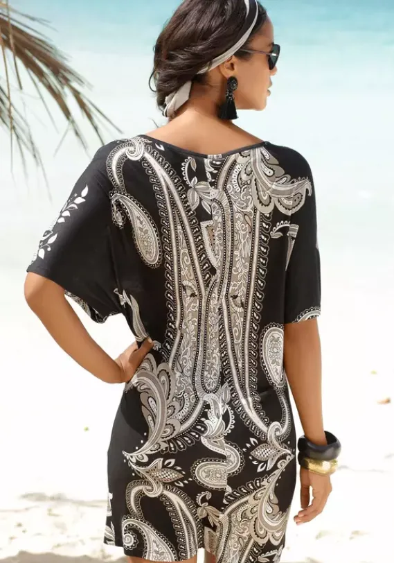 Strandkleider|LASCANA Jerseykleid Bedruckt