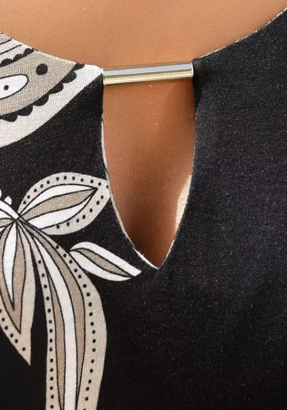 Strandkleider|LASCANA Jerseykleid Bedruckt