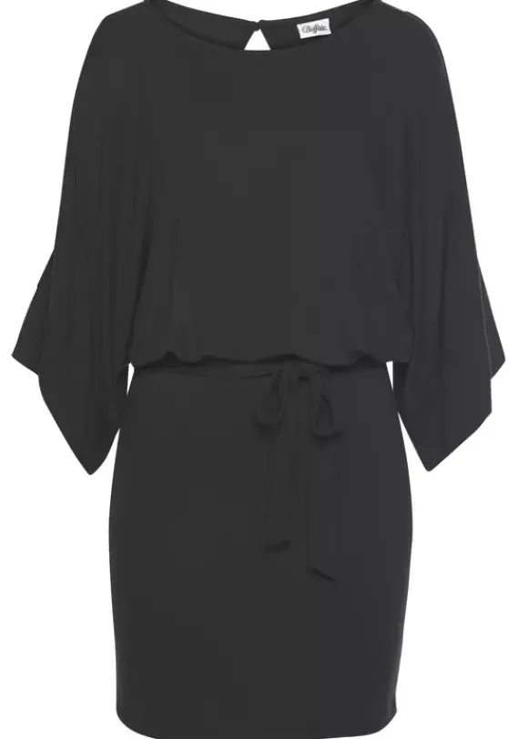 Kurze Kleider|Buffalo Jerseykleid Schwarz