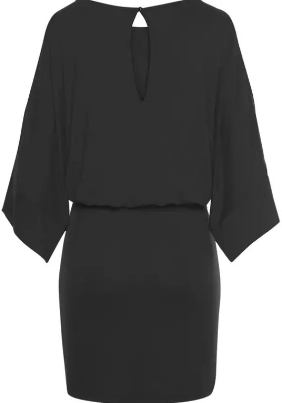 Kurze Kleider|Buffalo Jerseykleid Schwarz