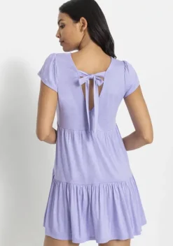 Kurze Kleider|LASCANA Jerseykleid Flieder