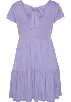 Kurze Kleider|LASCANA Jerseykleid Flieder