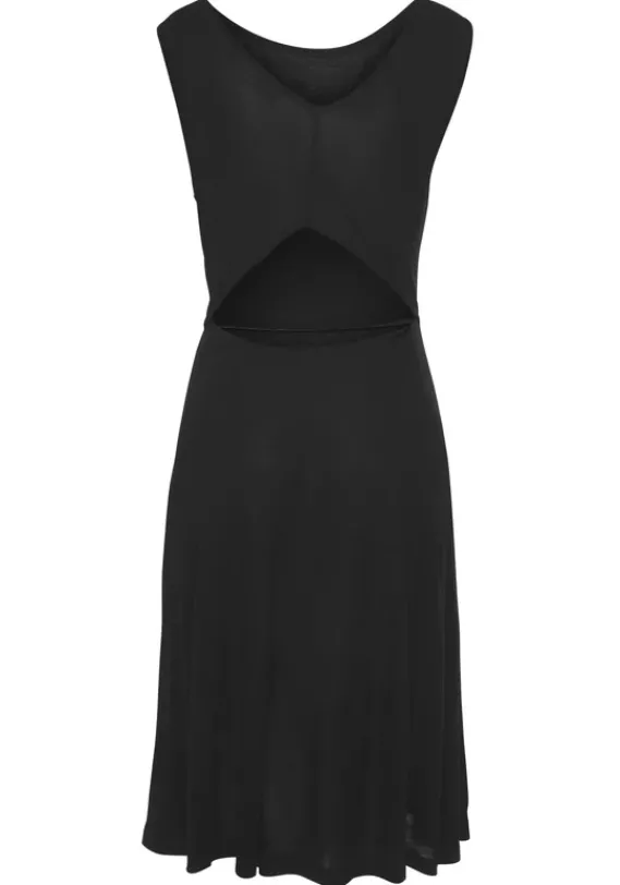 Kurze Kleider|LASCANA Jerseykleid Schwarz