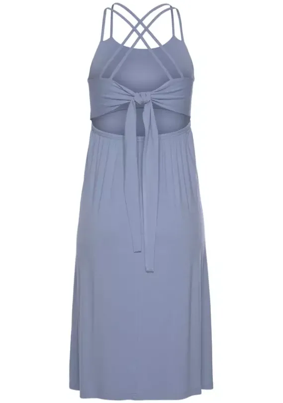 Kurze Kleider|Buffalo Jerseykleid Rauchblau