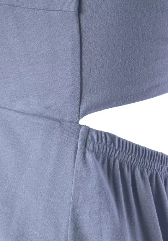 Kurze Kleider|Buffalo Jerseykleid Rauchblau