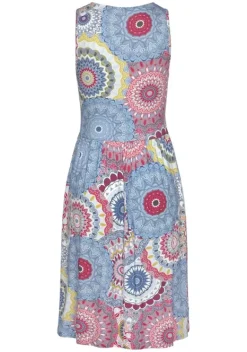 Kurze Kleider|Vivance Jerseykleid Bunt-Bedruckt
