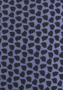 Kurze Kleider|Vivance Jerseykleid Blau-Marine-Gemustert