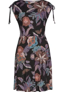 Kurze Kleider|Vivance Jerseykleid Schwarz-Bedruckt