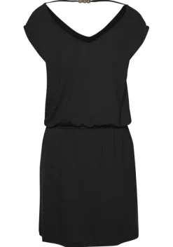 Kurze Kleider|LASCANA Jerseykleid Schwarz