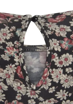 Kurze Kleider|LASCANA Jerseykleid Schwarz-Bedruckt