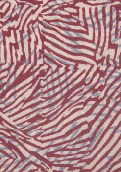 Kurze Kleider|Vivance Jerseykleid Rot-Apricot-Blau Bedruckt