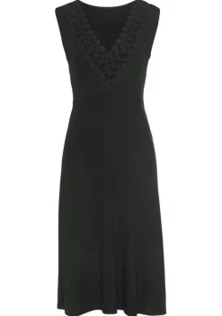 Kurze Kleider|LASCANA Jerseykleid Schwarz