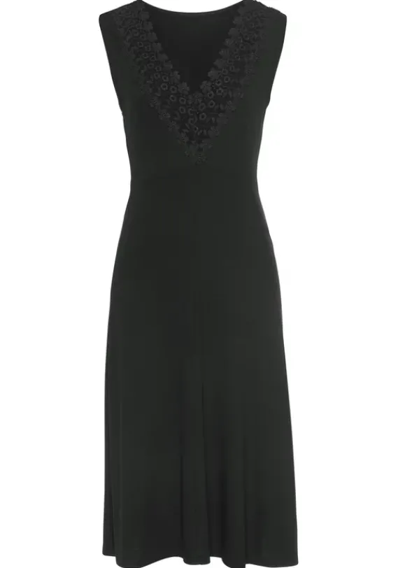 Kurze Kleider|LASCANA Jerseykleid Schwarz