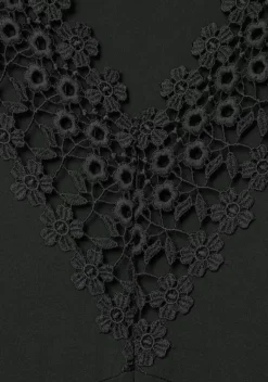 Kurze Kleider|LASCANA Jerseykleid Schwarz