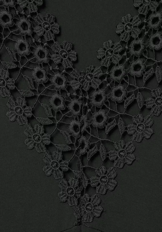 Kurze Kleider|LASCANA Jerseykleid Schwarz