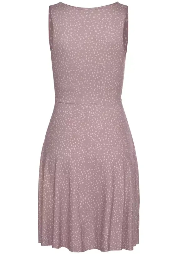 Kurze Kleider|Vivance Jerseykleid Rose-Mauve-Bedruckt