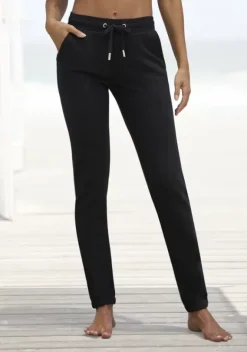 Relaxhosen|Vivance Jogginghose"-Sweathose" Schwarz