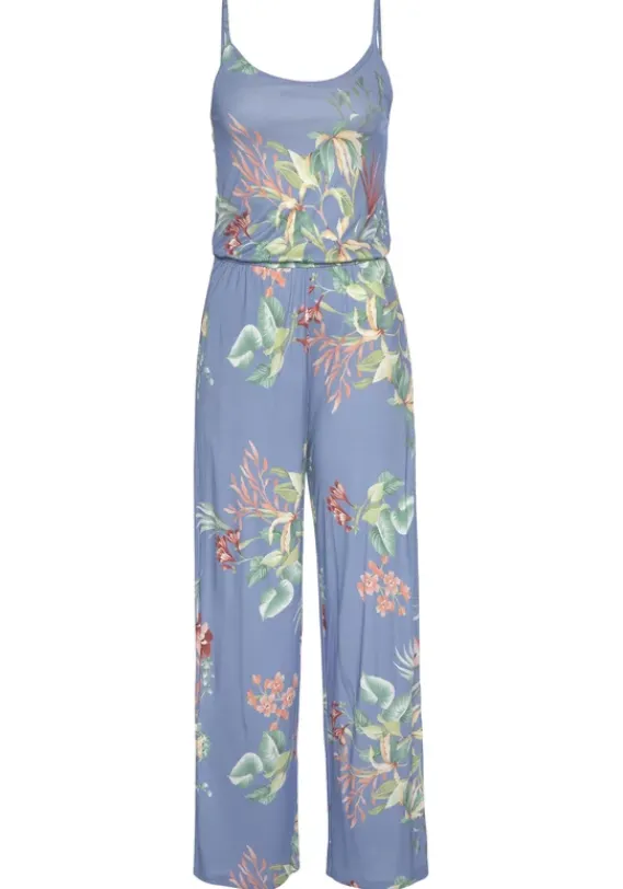 Overalls|Buffalo Jumpsuit Blau Bedruckt