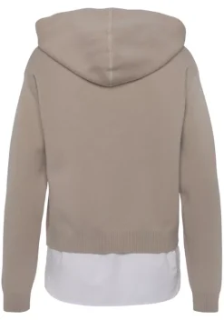 Pullover|Vivance Kapuzenpullover Beige