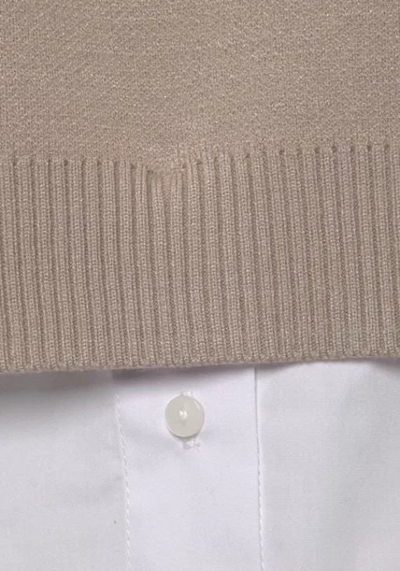 Pullover|Vivance Kapuzenpullover Beige