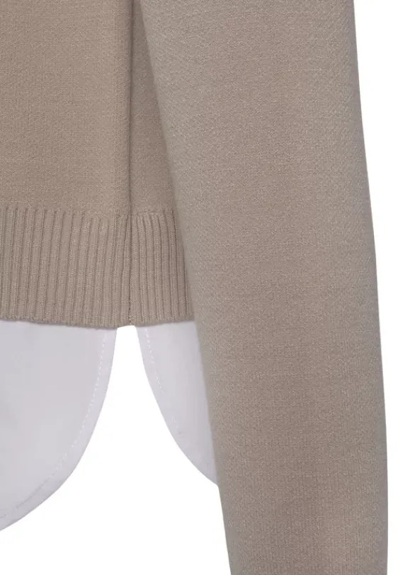 Pullover|Vivance Kapuzenpullover Beige