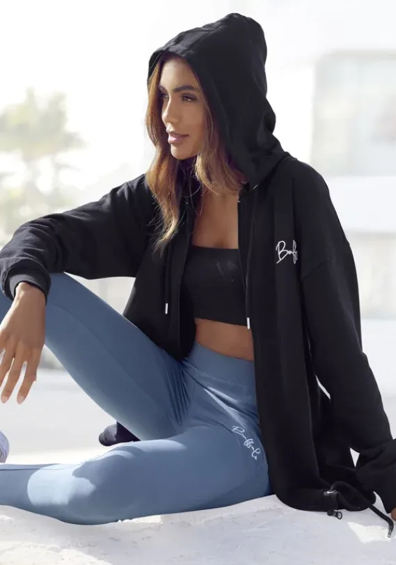 Jacken & Mantel|Buffalo Kapuzensweatjacke Schwarz