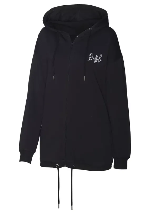 Jacken & Mantel|Buffalo Kapuzensweatjacke Schwarz