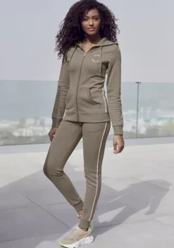 Jacken & Mantel|H.I.S Kapuzensweatjacke Camelfarben