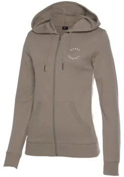 Jacken & Mantel|H.I.S Kapuzensweatjacke Camelfarben