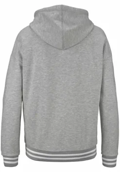 Jacken & Mantel|Bench. Kapuzensweatjacke Grau-Meliert