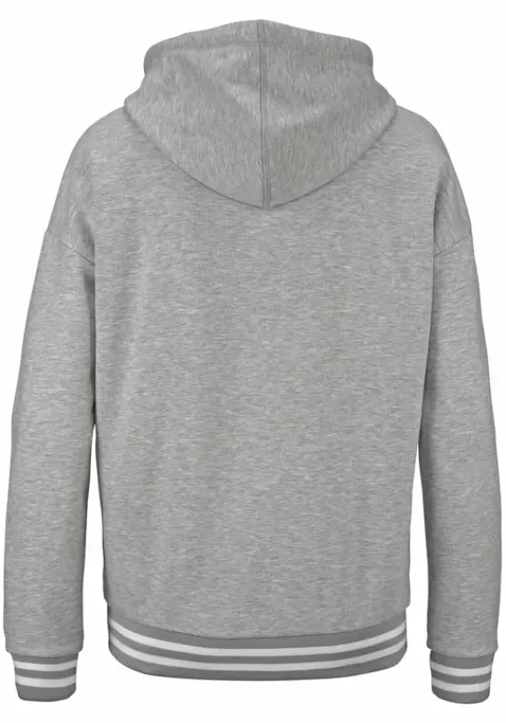 Jacken & Mantel|Bench. Kapuzensweatjacke Grau-Meliert