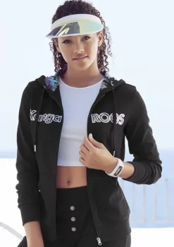 Jacken & Mantel|KangaROOS Kapuzensweatjacke Schwarz