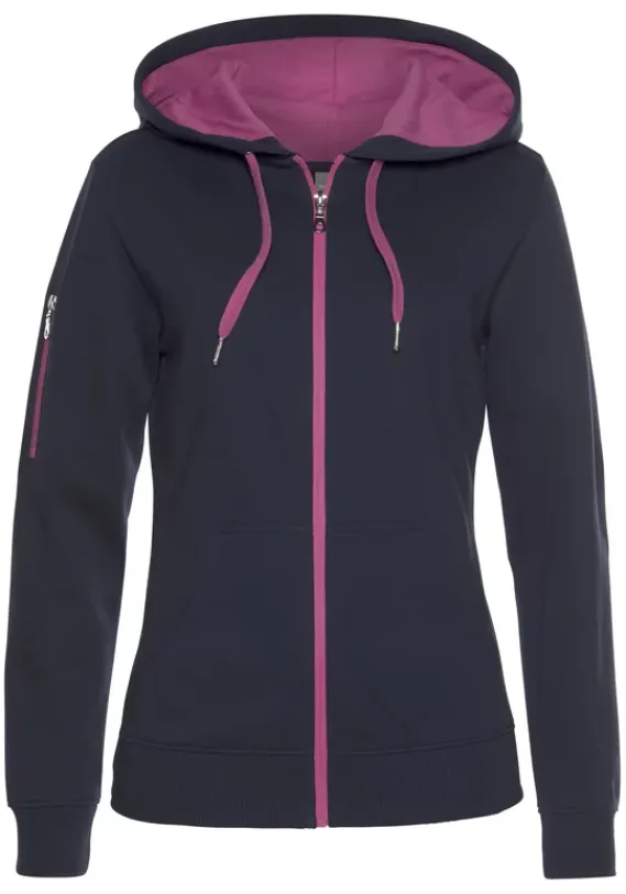 Jacken & Mantel|Bench. Kapuzensweatjacke Navy-Pink