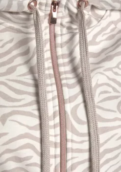 LASCANA Nachhaltige Homewear<Kapuzensweatjacke"/ Sweatshirtjacke Mit Details In Rosegold"