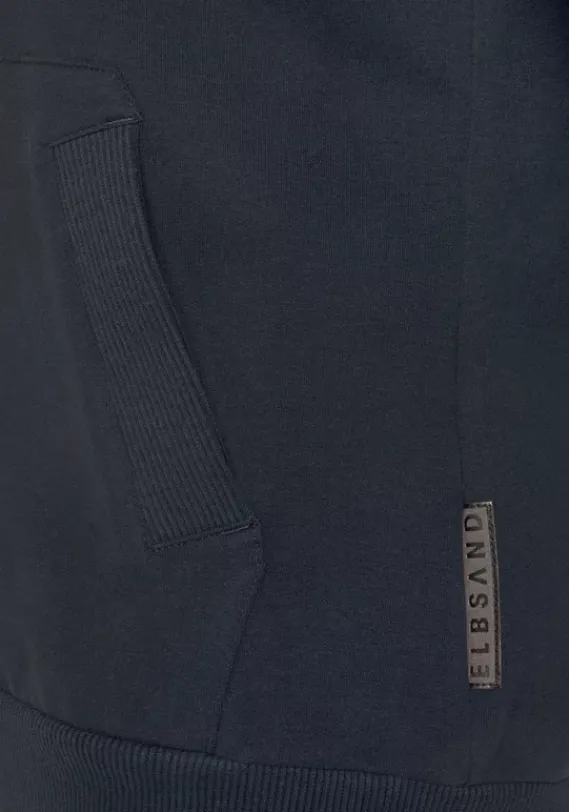 Jacken & Mantel|Elbsand Kapuzensweatjacke"Kjella" Marine