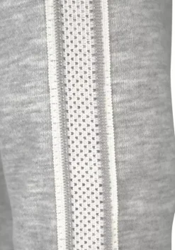 Damenshirts|Bench. Kapuzensweatshirt Grau-Meliert