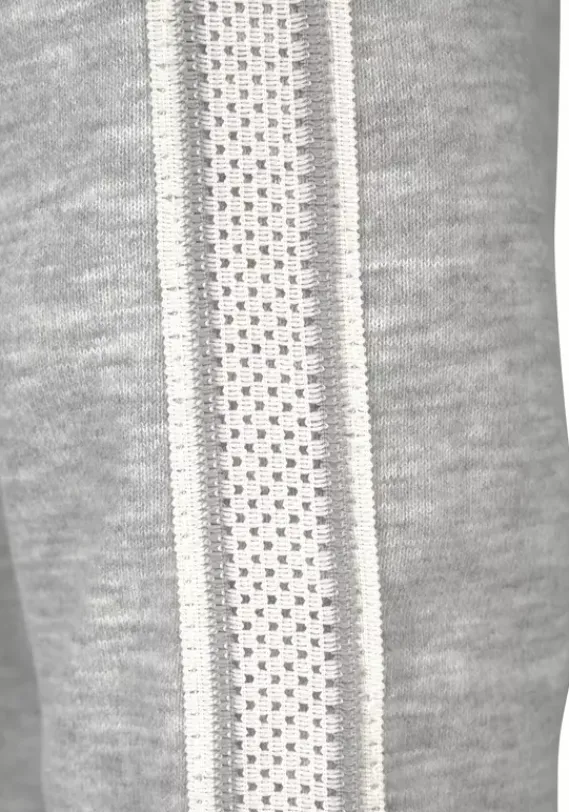 Damenshirts|Bench. Kapuzensweatshirt Grau-Meliert