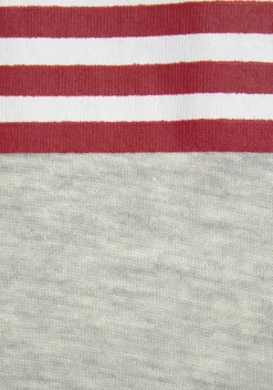 Damenshirts|H.I.S Kapuzensweatshirt Grau-Meliert