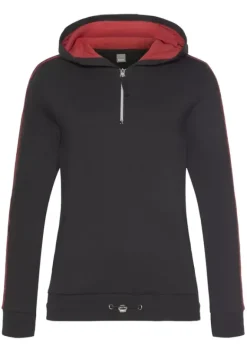 Damenshirts|Bench. Kapuzensweatshirt Schwarz