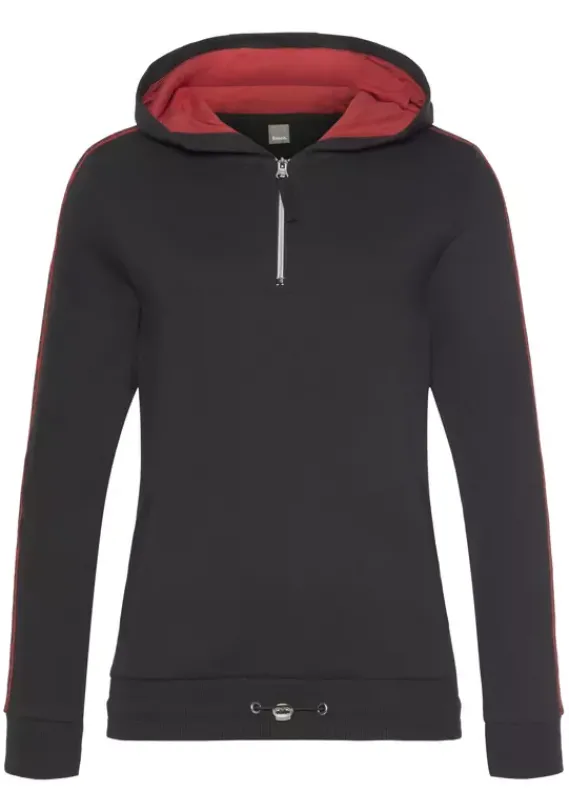 Damenshirts|Bench. Kapuzensweatshirt Schwarz