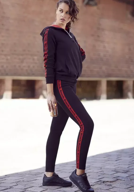 Damenshirts|Bench. Kapuzensweatshirt Schwarz